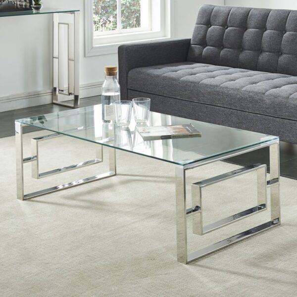 Eros Coffee Table In Silver