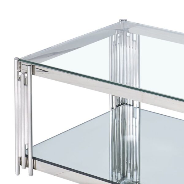 Alternative view of Estrel Rectangular Coffee Table In Silver