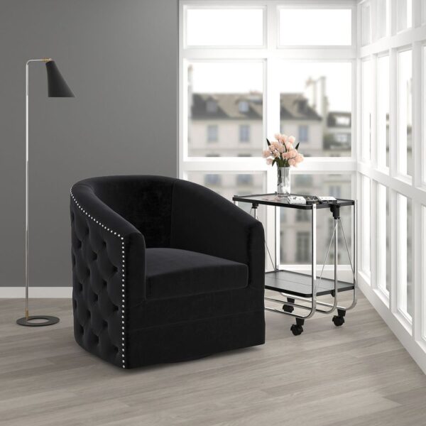 Alternative view of Velci Accent Chair in Black