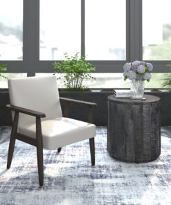 Alternative view of Wilder Accent Chair in Grey-Beige and Weathered Brown