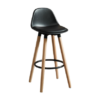 Diablo 26" Counter Stool, Set of 2 in Black and Natural - Furniture Trends