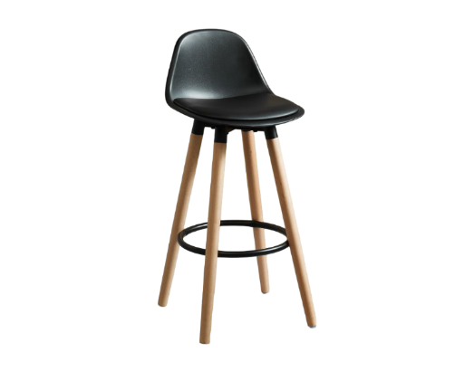 Diablo 26" Counter Stool, Set of 2 in Black and Natural