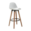 Diablo 26" Counter Stool, Set of 2 in White and Natural - Furniture Trends