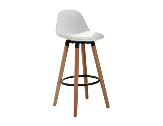 Diablo 26" Counter Stool, Set of 2 in White and Natural