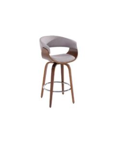 Holt 26" Counter Stool in Grey and Walnut
