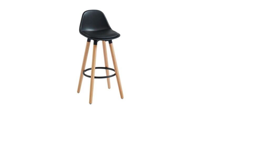 Diablo 26" Counter Stool, Set of 2 in Black and Natural