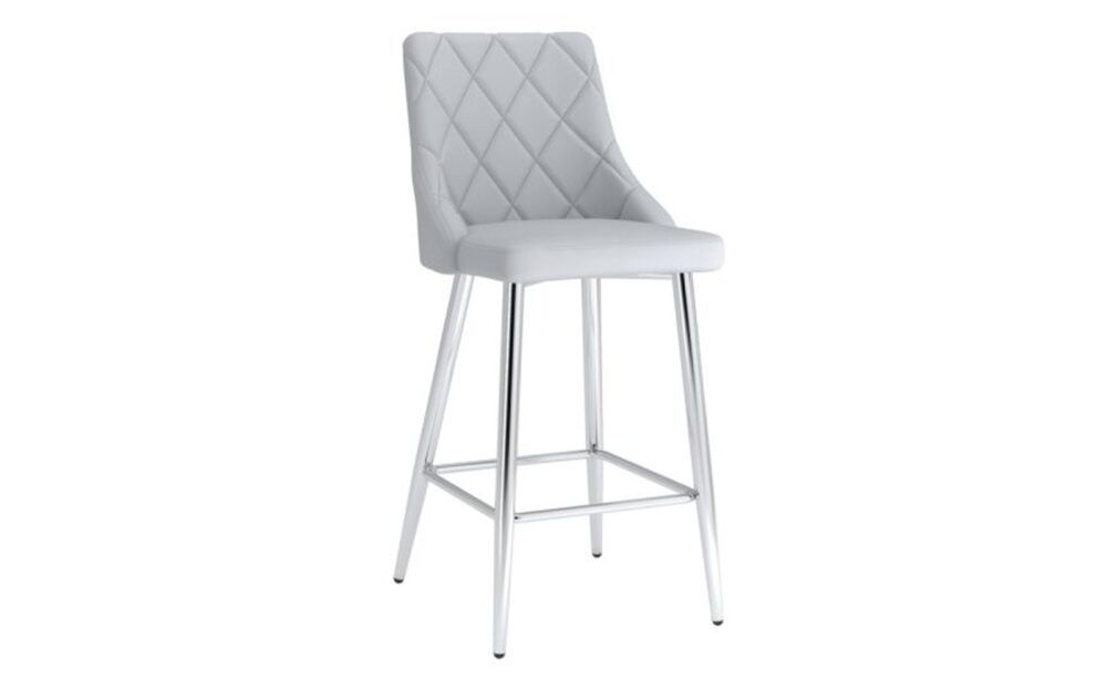 Devo 26" Counter Stool, Set of 2, in Light Grey
