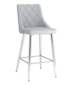 Devo 26" Counter Stool, Set of 2, in Light Grey