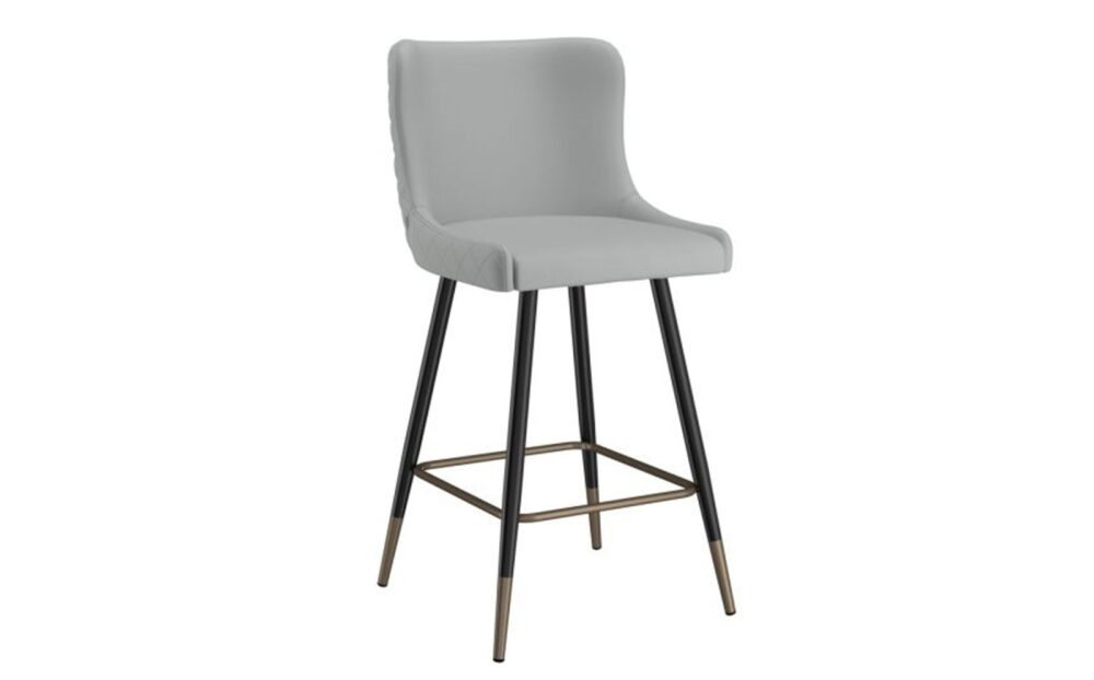 Xander 26" Counter Stool, Set of 2, in Light Grey