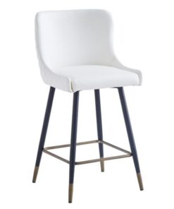 Xander 26" Counter Stool, Set of 2, in White