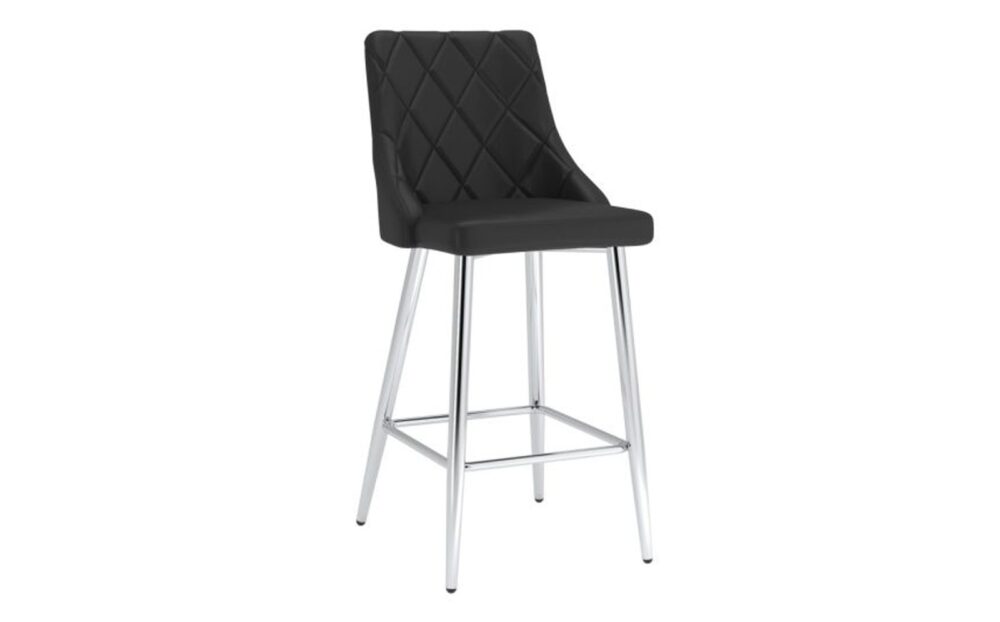 Devo 26" Counter Stool, Set of 2, in Black