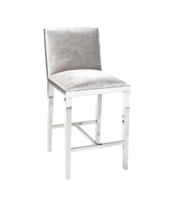 Alternative view of Emario Counter Stool Gy-Cou-7778 Grey Velvet