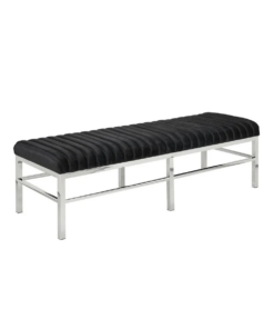 Channel Bench Gy-Bc-7936 Sky Black Velvet