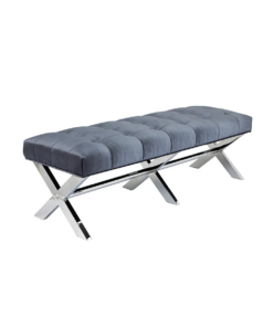 Lauren Bench Gy-7770 Charcoal Velvet