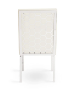 Alternative view of Riley Chair Gy-Dc-8576 Taupe Pu Polished Steel Frame