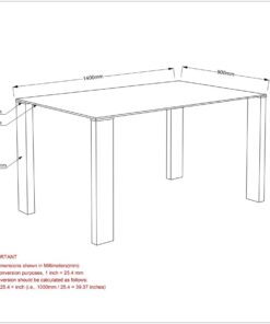 Alternative view of Frankfurt Rectangular Dining Table In Stainless Steel