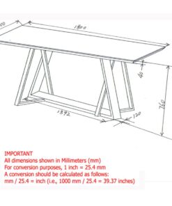 Alternative view of Drake Rectangular Dining Table in Walnut