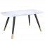 Emery Rectangular Dining Table In White And Black