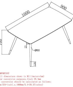 Alternative view of Emery Rectangular Dining Table In White And Black