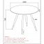Alternative view of Emery Round Dining Table In White And Black