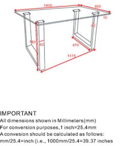 Alternative view of Franco Rectangular Dining Table In Black