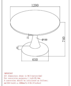 Alternative view of Zilo Inch Round Dining Table In White Faux Marble And Aged Gold