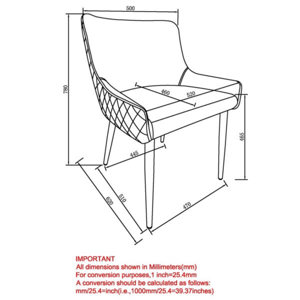 Alternative view of Xander Side Chair, Set Of 2 In Black