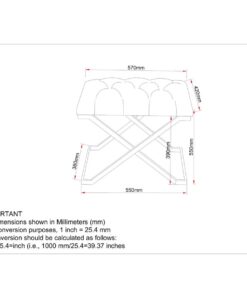Alternative view of Rada Bench In Ivory And Gold