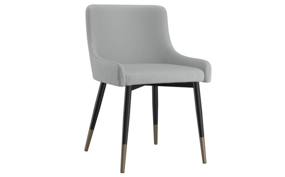 Xander Side Chair, Set Of 2 In Light Grey And Black