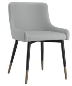 Xander Side Chair, Set Of 2 In Light Grey And Black