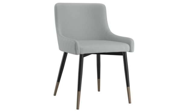 Xander Side Chair, Set Of 2 In Light Grey And Black