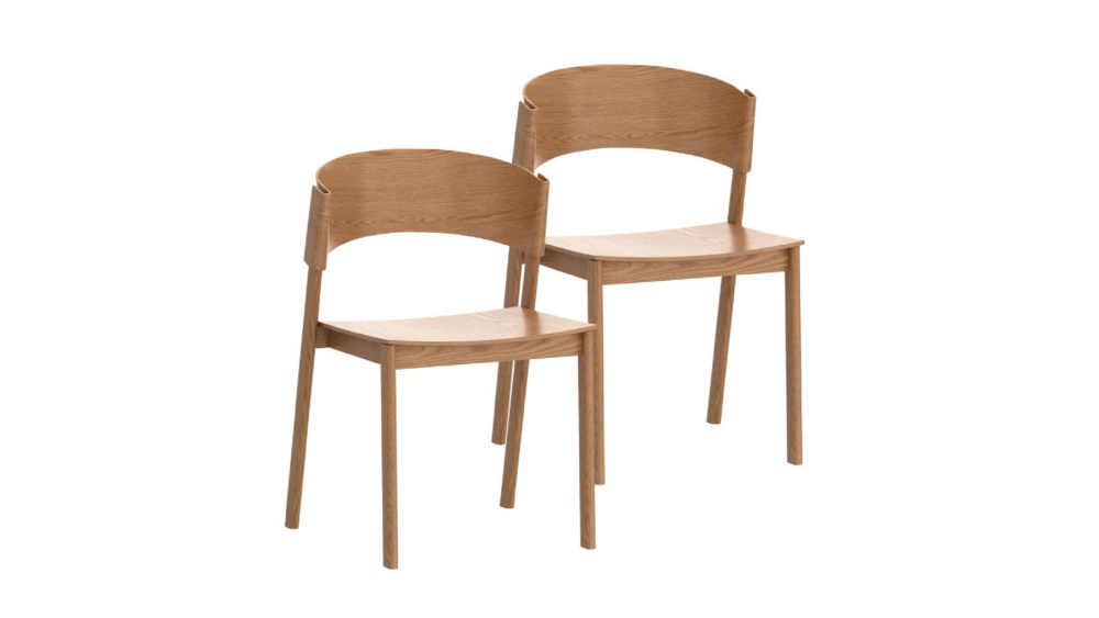 Elias-Contract Grade Chair, Set of 2 in Natural