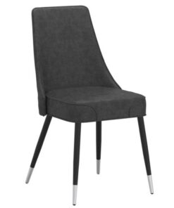 Silvano Side Chair, Set of 2 in Vintage Grey and Black