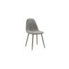 Lyna Side Chair, Set of 4 in Grey and Walnut - Furniture Trends