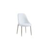 Cleo Side Chair, Set Of 2, In White And Aged Gold - Furniture Trends