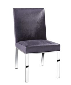 Wellington Dining Chair Gy-Dc-7982 Charcoal Velvet