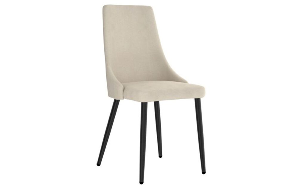 Venice Side Chair, Set Of 2 In Beige And Black