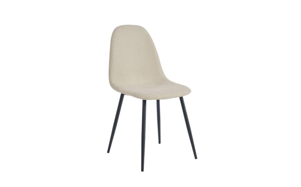 Olly Side Chair, Set Of 4 In Beige And Black