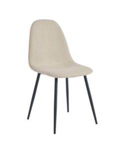 Olly Side Chair, Set Of 4 In Beige And Black