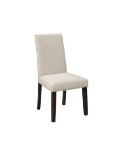 Scarpa Dining Chair Beige Fabric Double Studded Gy9101d