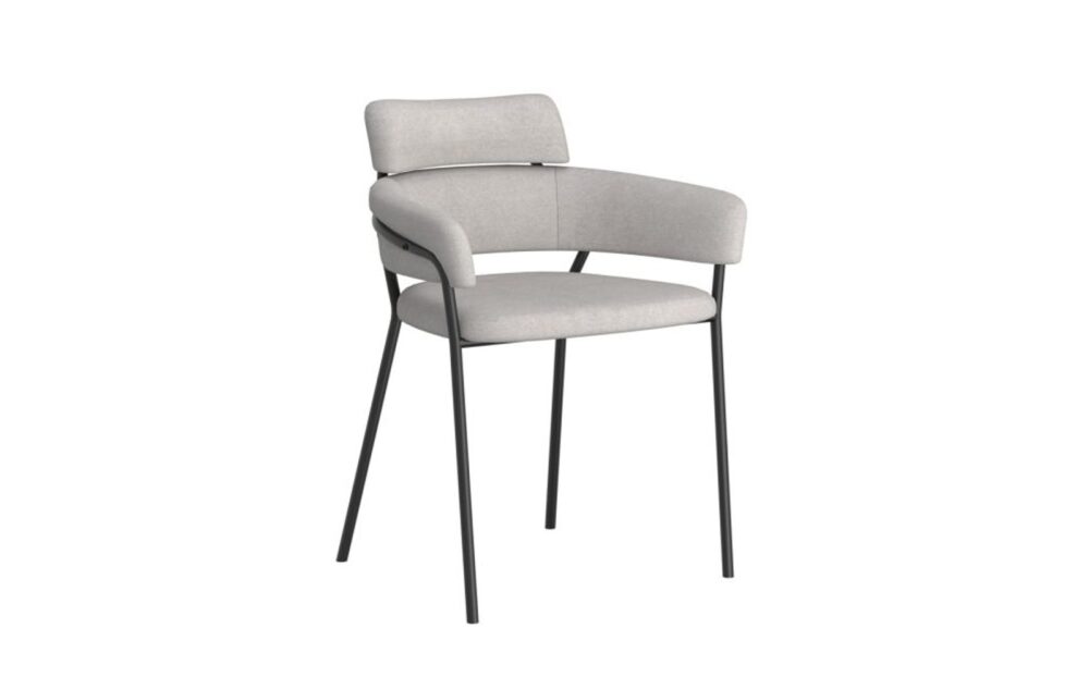 Axel Side Chair, Set Of 2 In Grey And Black