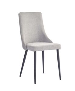 Venice Side Chair, Set Of 2 In Grey And Black