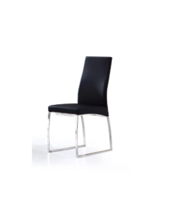 K-Chair D Chair Gy-6125-Chrome Black Pu