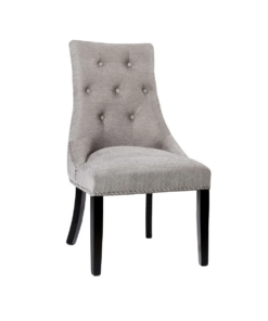 Alternative view of Rimzy Dining Chair Tufted Elizabeth Platinum W/ Silver Hobnail