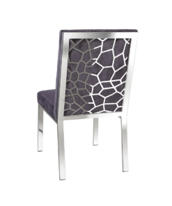 Alternative view of Wellington Dining Chair Gy-Dc-7982 Charcoal Velvet