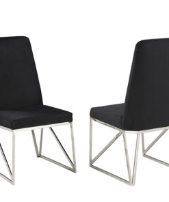 Dining Chair, Set Of 2 - Black