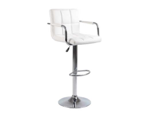 Bar Stool (White PU)ST-7733 Set of 2
