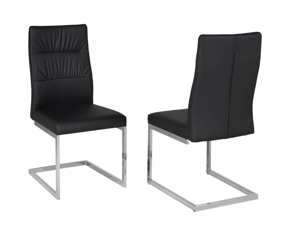 Dining Chair, Set Of 2 - Black