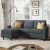 6052B Fabric Grey Sectional Sofa