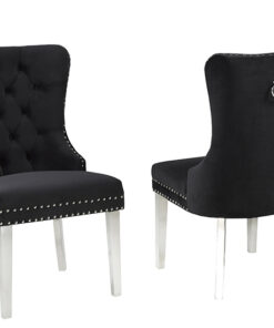 Emily Dining Chair, Set Of 2 - Black